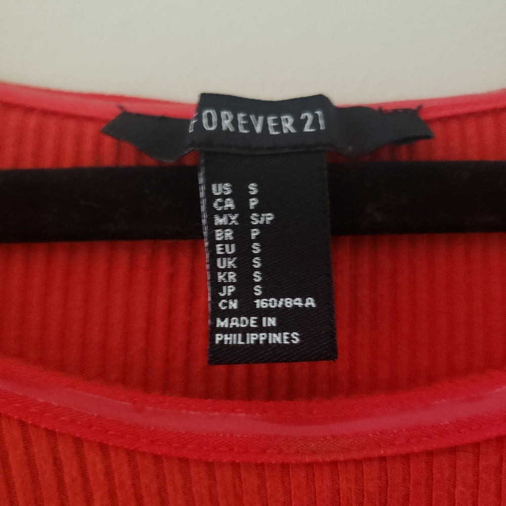 Forever 21 Red Ruffle Bodysuit - Picture 4 of 4